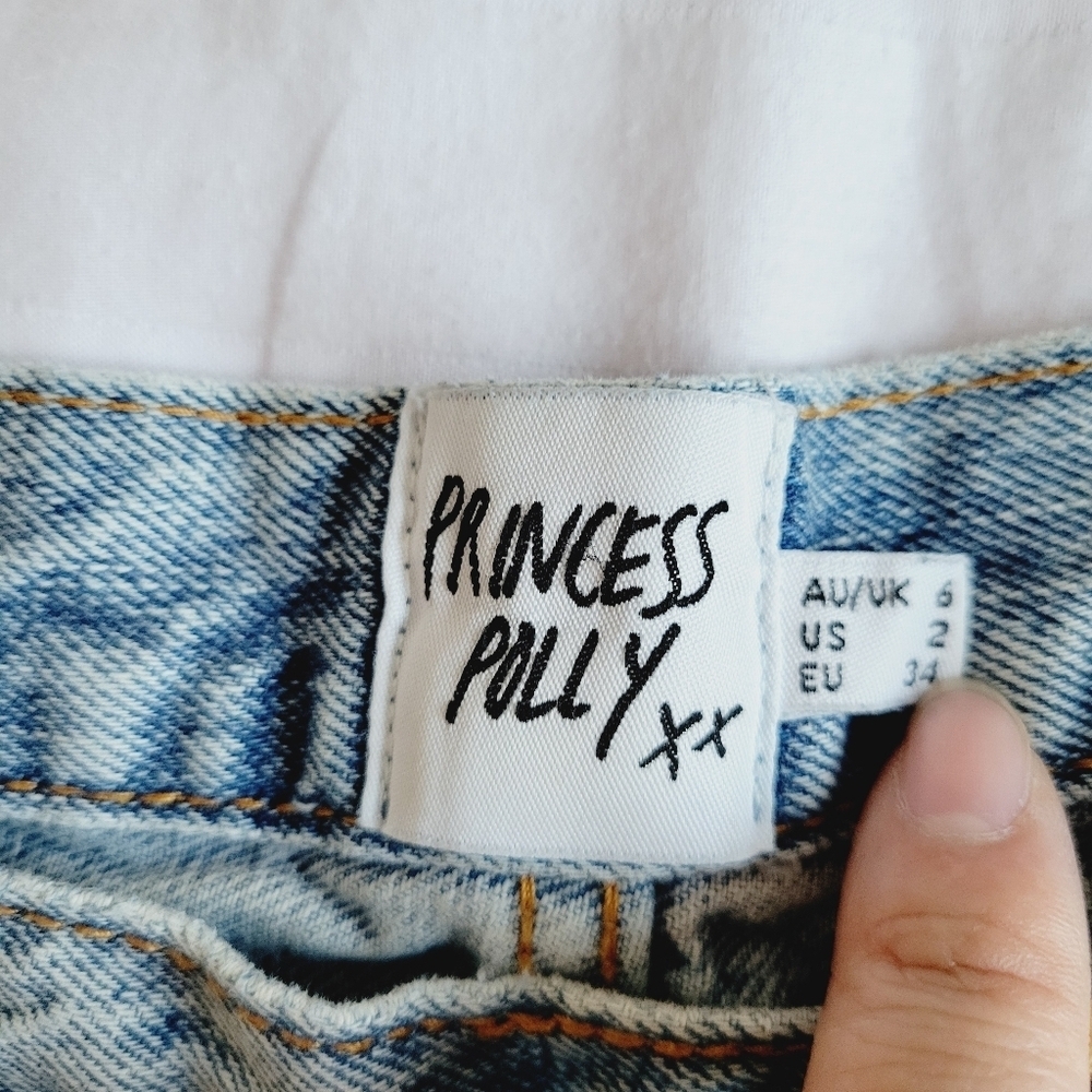 Princess Polly High Rise Straight Leg Jeans - Picture 7 of 14
